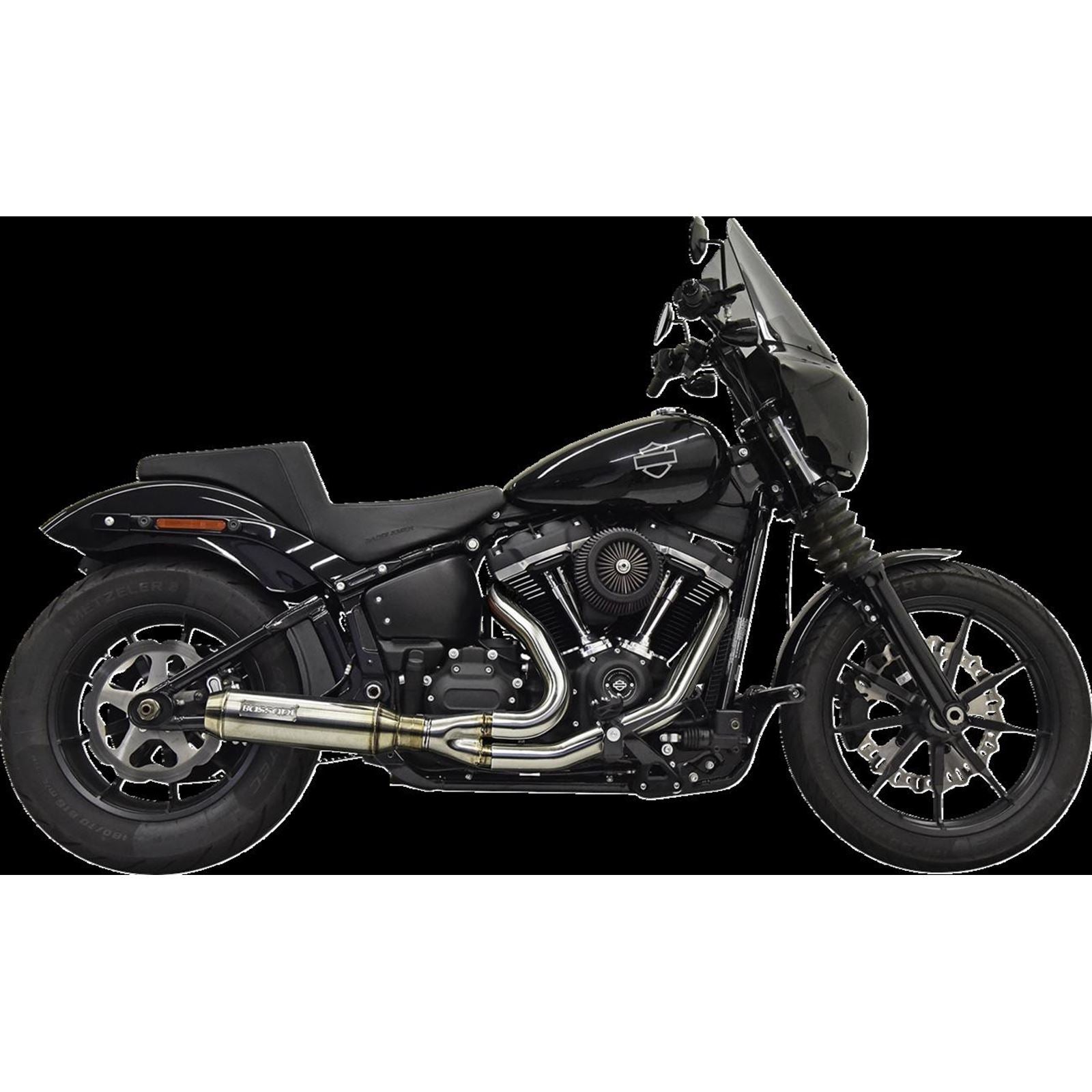 Bassani Manufacturing 2-into-1 Exhaust System with Superbike Muffler - Stainless Steel [MPN: 1S77SSE]_1427225