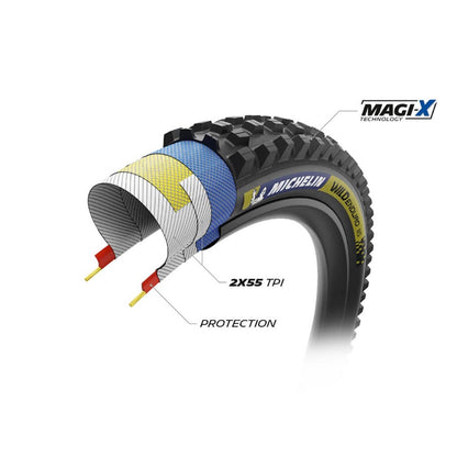 Michelin - Bicycle Wild Enduro MS Racing LineDK Mountain Tire - 29''x2.40 - Magi-X - Black [MPN: 09322]_1411792