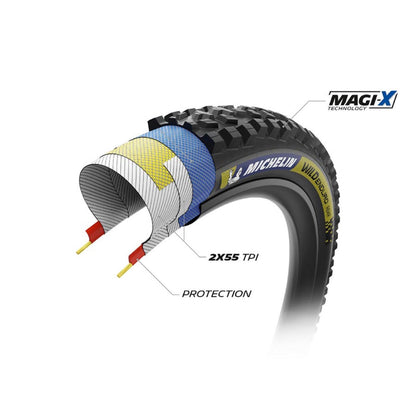 Michelin - Bicycle Wild Enduro Rear Racing Line DK Mountain Tire - 29''x2.40 - Magi-X - Black [MPN: 44014]_1411794