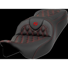 Saddlemen Roadsofa™ Seat - Lattice Stitch - Red Stitch - FLH/FLT '08-'23 A808-07B-182RED_1434952