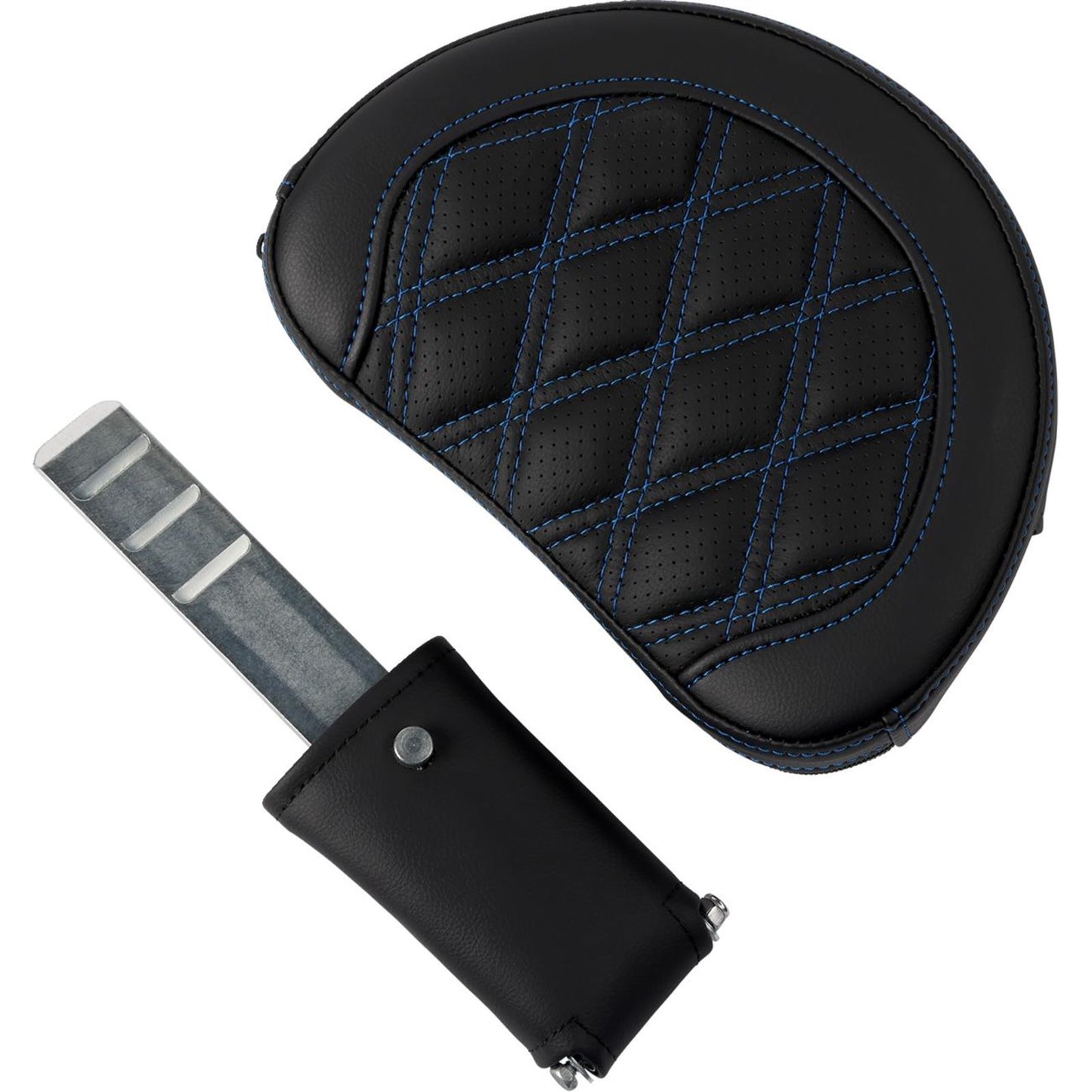 Saddlemen Roadsofa™ Seat - with Backrest - Blue Stitch - FL '08-'23 A808-07R-182BLU_1490062