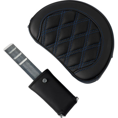 Saddlemen Roadsofa™ Seat - with Backrest - Blue Stitch - FL '08-'23 A808-07R-182BLU_1490062