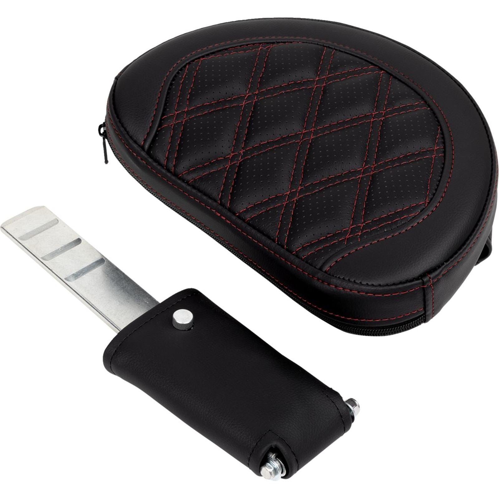 Saddlemen Roadsofa™ Seat - with Backrest - Wine Berry Stitch - FL '08-'23 A808-07R-182BUR_1485744