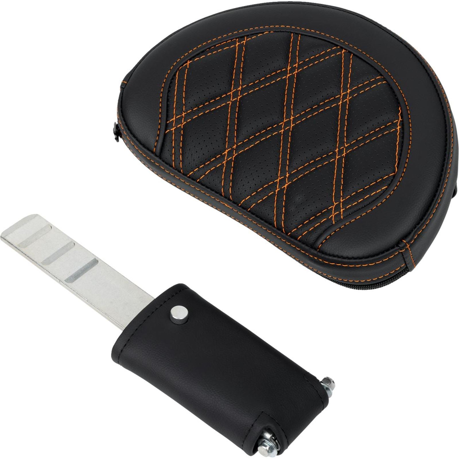 Saddlemen Roadsofa™ Seat - with Backrest - Orange Stitch - FL '08-'23 A808-07R-182ORA_1485732