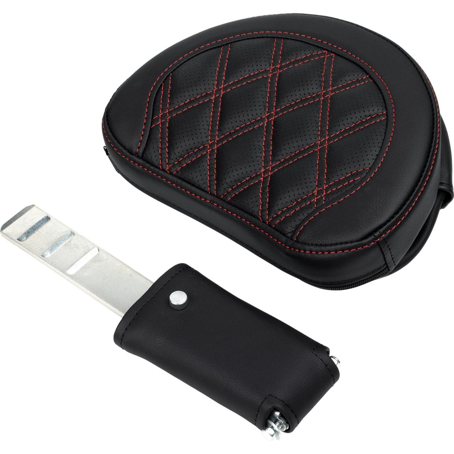 Saddlemen Roadsofa™ Seat - with Backrest - Red Stitch - FL '08-'23 A808-07R-182RED_1485728