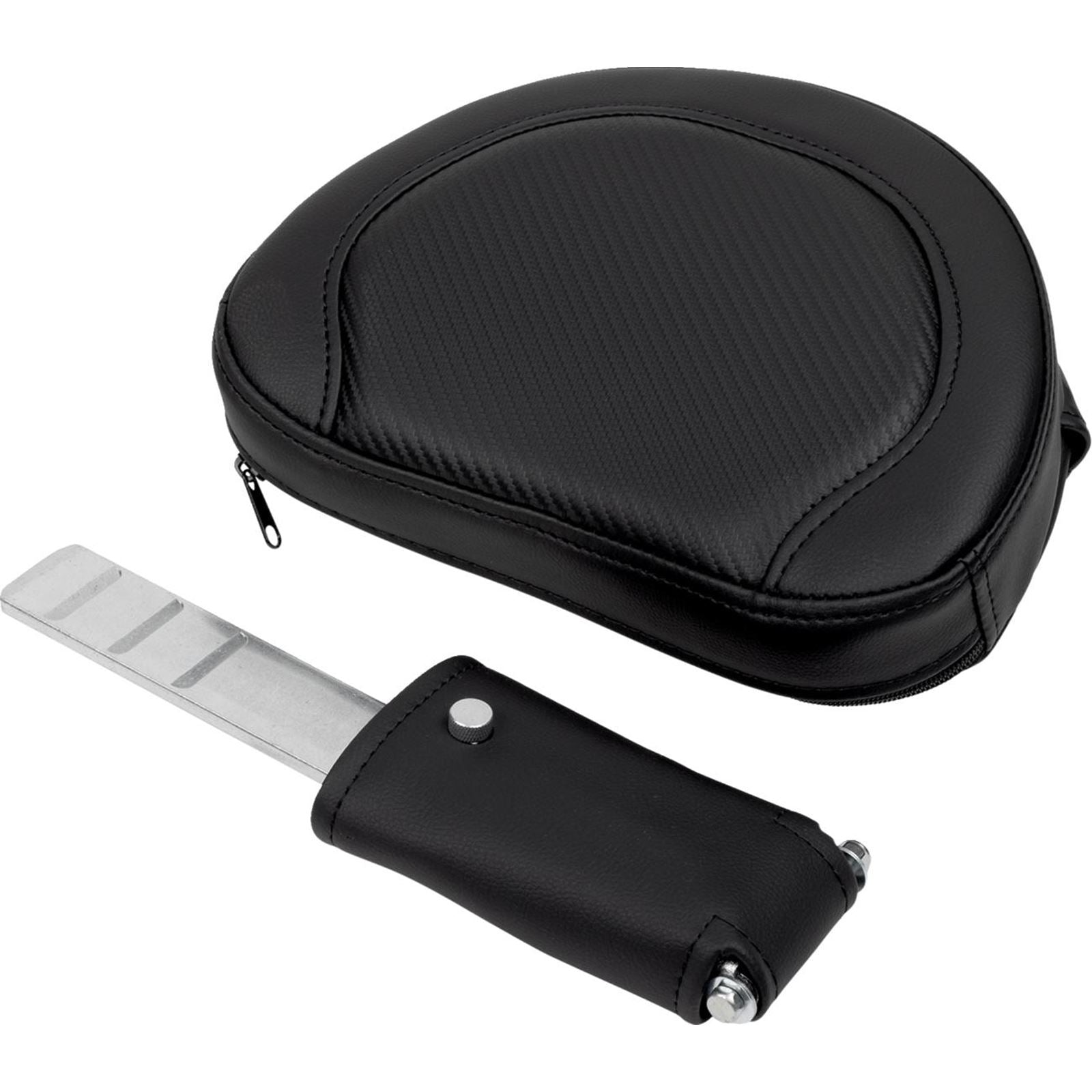 Saddlemen Roadsofa™ Seat - with Backrest - Carbon Fiber - Black Stitch [MPN: A808-07R-185BLK]_1485723