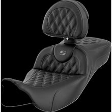 Saddlemen Roadsofa™ Extended Reach Seat - Lattice Stitch Dark Gray Stitch A808-07R-184GRE_1442434