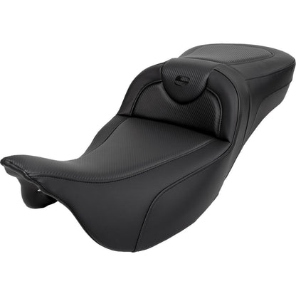 Saddlemen Roadsofa™ Extended Reach Seat - Carbon Fiber - Black Stitch A808-07B-186BLK_1485771