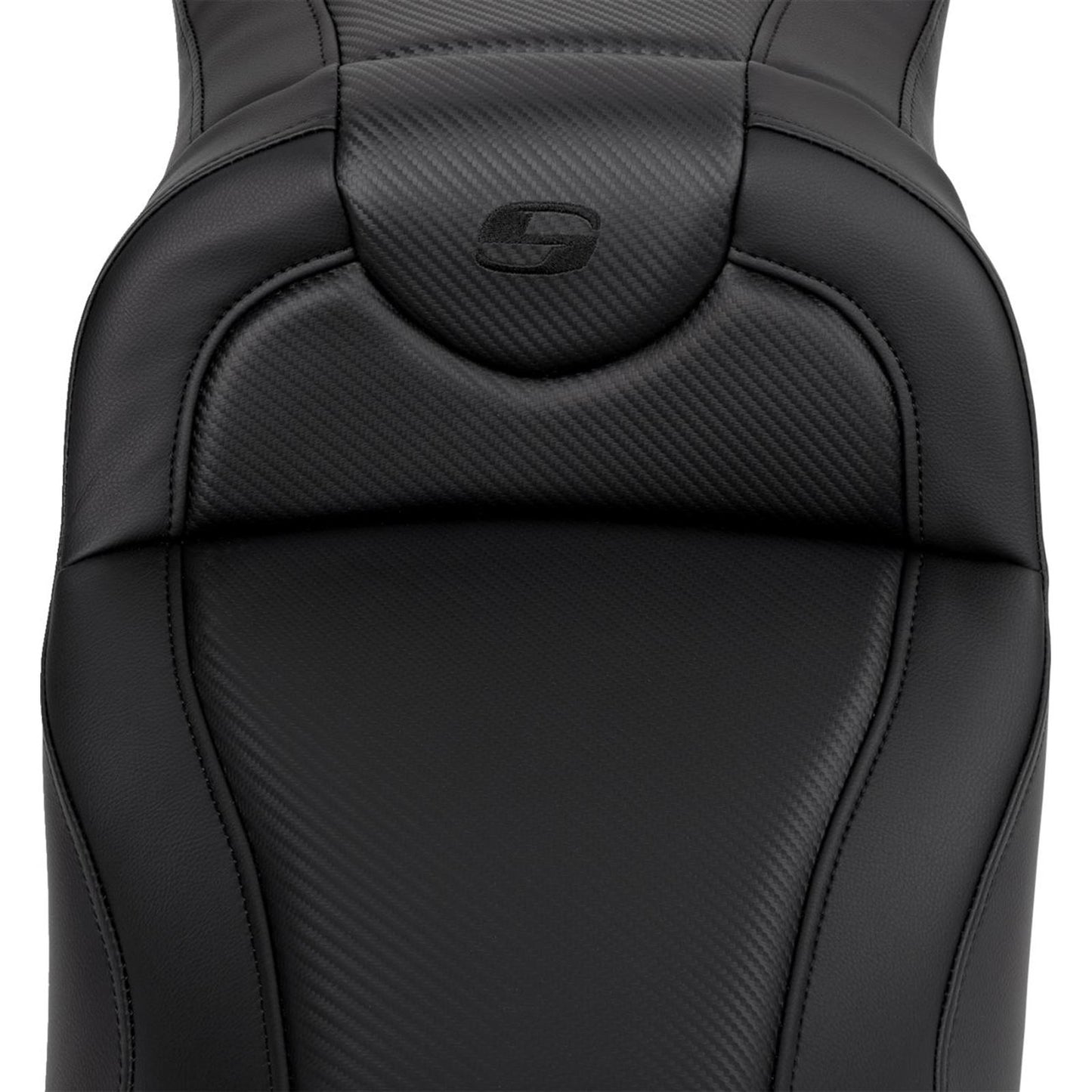 Saddlemen Roadsofa™ Extended Reach Seat - Carbon Fiber - Black Stitch A808-07B-186BLK_1485769