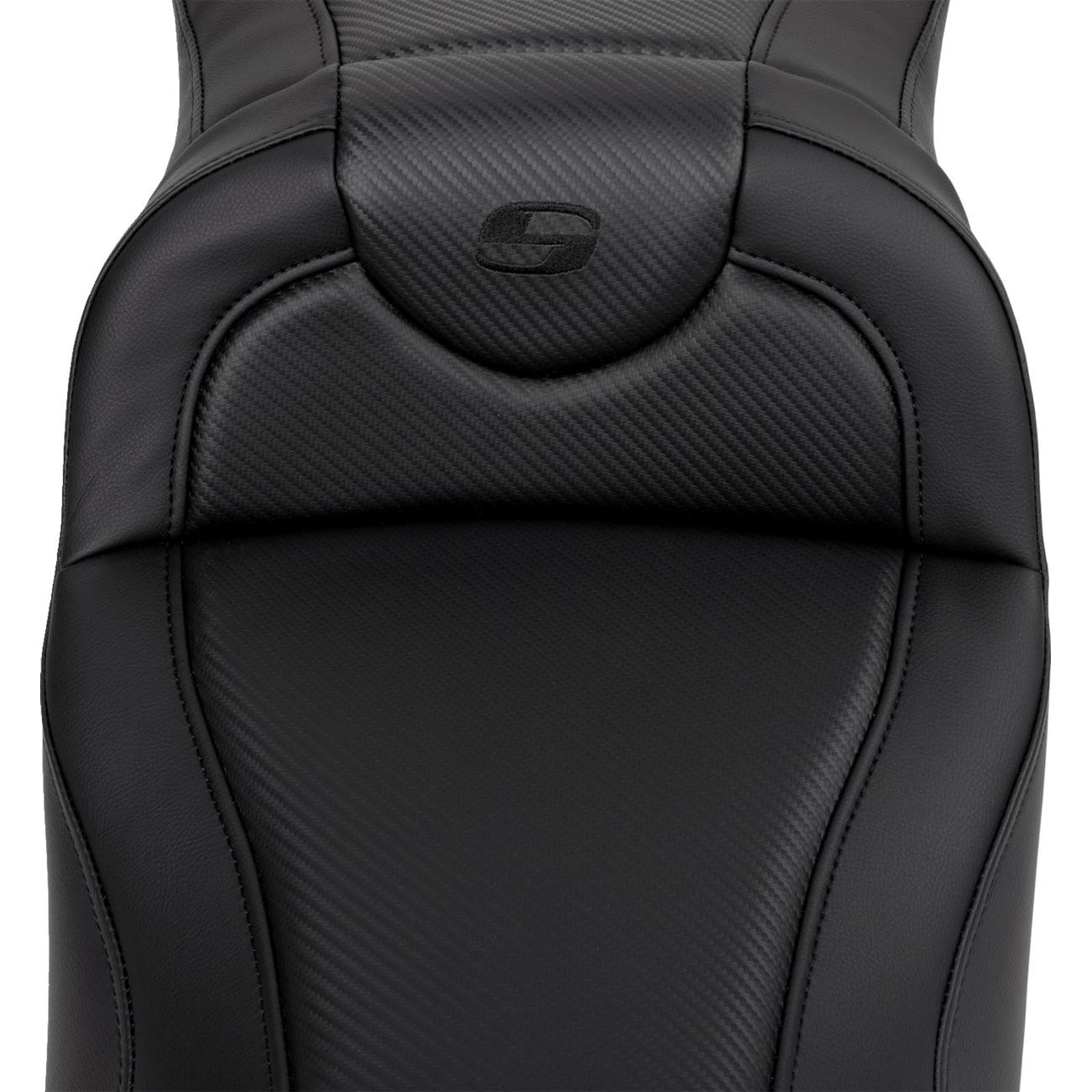 Saddlemen Roadsofa™ Extended Reach Seat - Carbon Fiber - Black Stitch A808-07B-186BLK_1485769