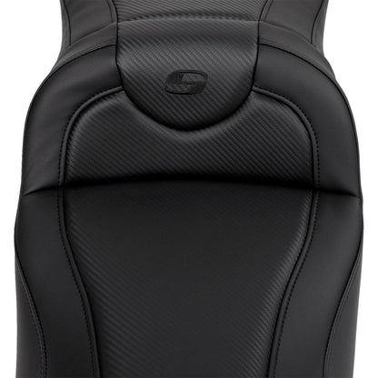 Saddlemen Roadsofa™ Extended Reach Seat - Carbon Fiber - Black Stitch A808-07B-186BLK_1485769