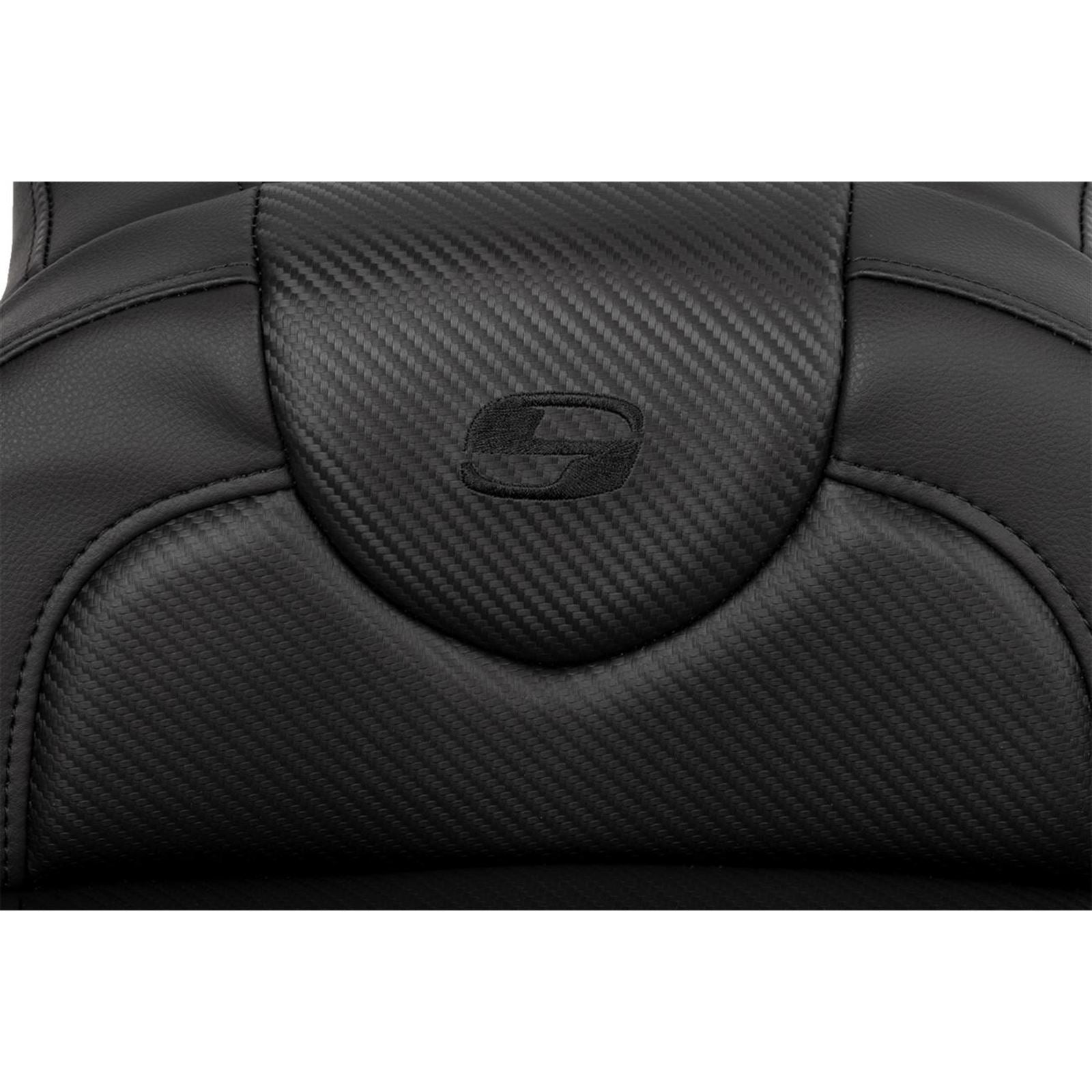 Saddlemen Roadsofa™ Extended Reach Seat - Carbon Fiber - Black Stitch A808-07R-186BLK_1485766