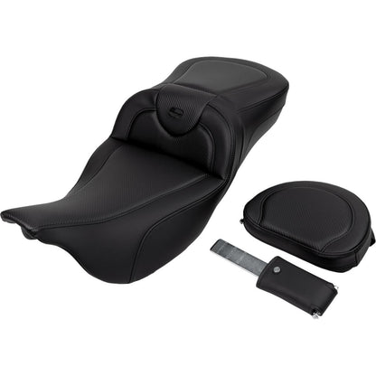 Saddlemen Roadsofa™ Extended Reach Seat - Carbon Fiber - Black Stitch A808-07R-186BLK_1485764