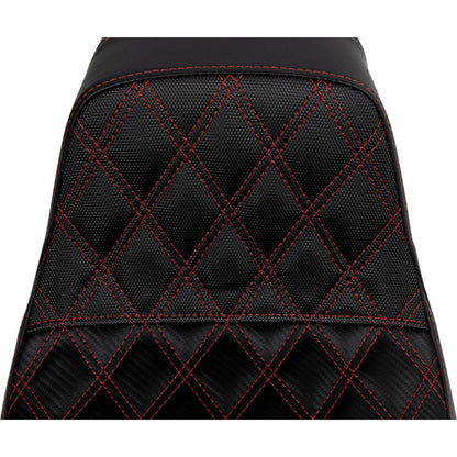 Saddlemen Pro Series SDC Performance Seat - Red Stitch - Dyna '06-'17 SC80604RED_1521531