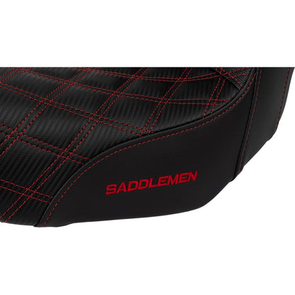 Saddlemen Pro Series SDC Performance Seat - Red Stitch - Dyna '06-'17 SC80604RED_1521532