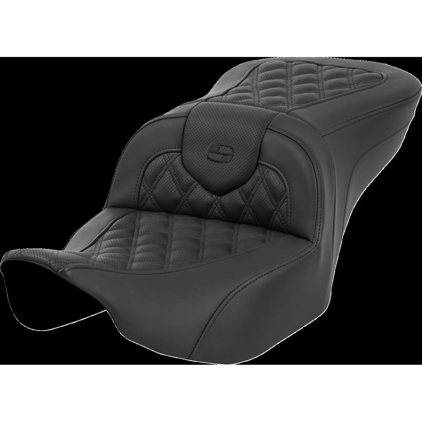 Saddlemen Roadsofa™ Seat - without Backrest - Lattice Stitch - Black FL '23-'24 [MPN: 823-07-182]_1434972