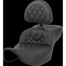 Saddlemen Roadsofa™ Extended Reach Seat - Lattice Stitch - with Backrest 823-07-184BR_1434959
