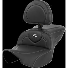 Saddlemen Roadsofa™ Seat - Carbon Fiber - Silver Stitch w/Backrest FL '23-'24 823-07-185BR_1434961