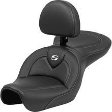 Saddlemen Roadsofa™ Seat - Carbon Fiber - Black Stitch - with Backrest 804-04-185BR_1421125