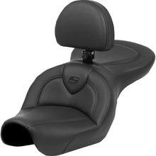 Saddlemen Roadsofa™ Seat - Black Stitch - with Backrest - FXD '04-'05 804-04-187BR_1421127