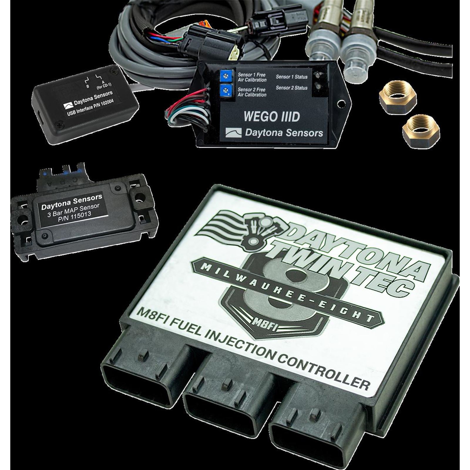 Daytona Twin Tec Fuel Injection Electronic Control Module Kit with 3 BAR Manifold Absolute Sensor for '17-'20 Touring [MPN: 17810]_1434970