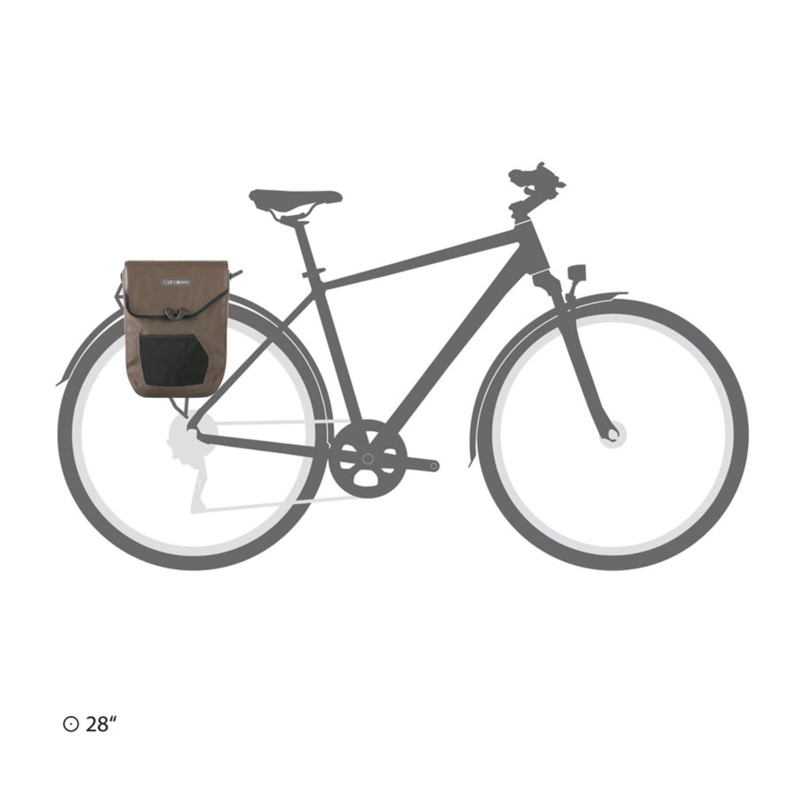 Ortlieb Pedal Mate Pannier - 16/Liter - Each - Dark Sand [MPN: F8224]_1440607
