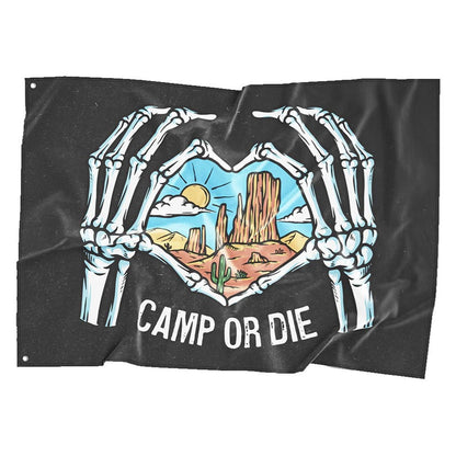 HighViz Flag Co. Camp or Die Small Driver Side 18"x12" 101SmD_1431476