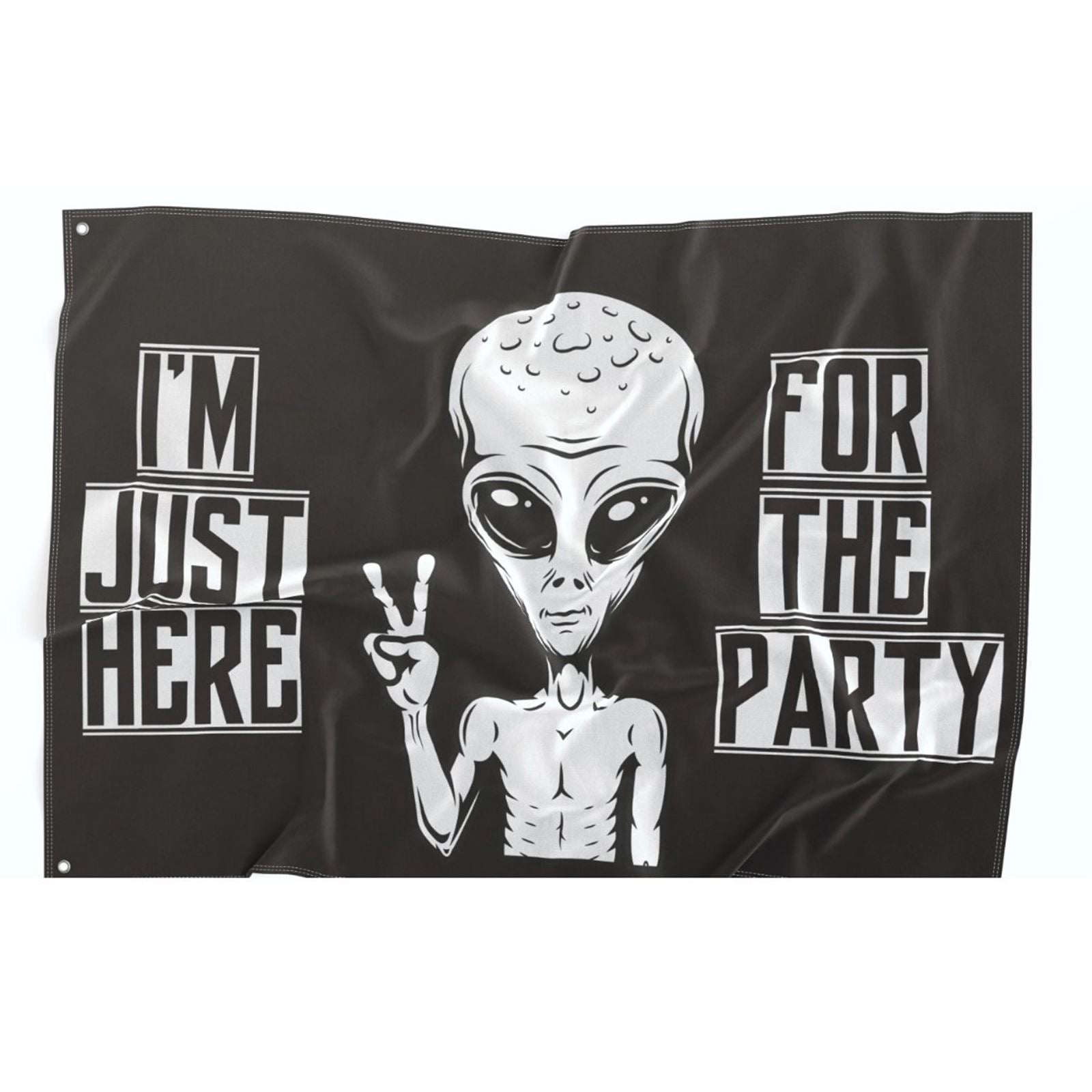 HighViz Flag Co. Alien Party Small Driver Side 18"x12" 147SmD_1497737