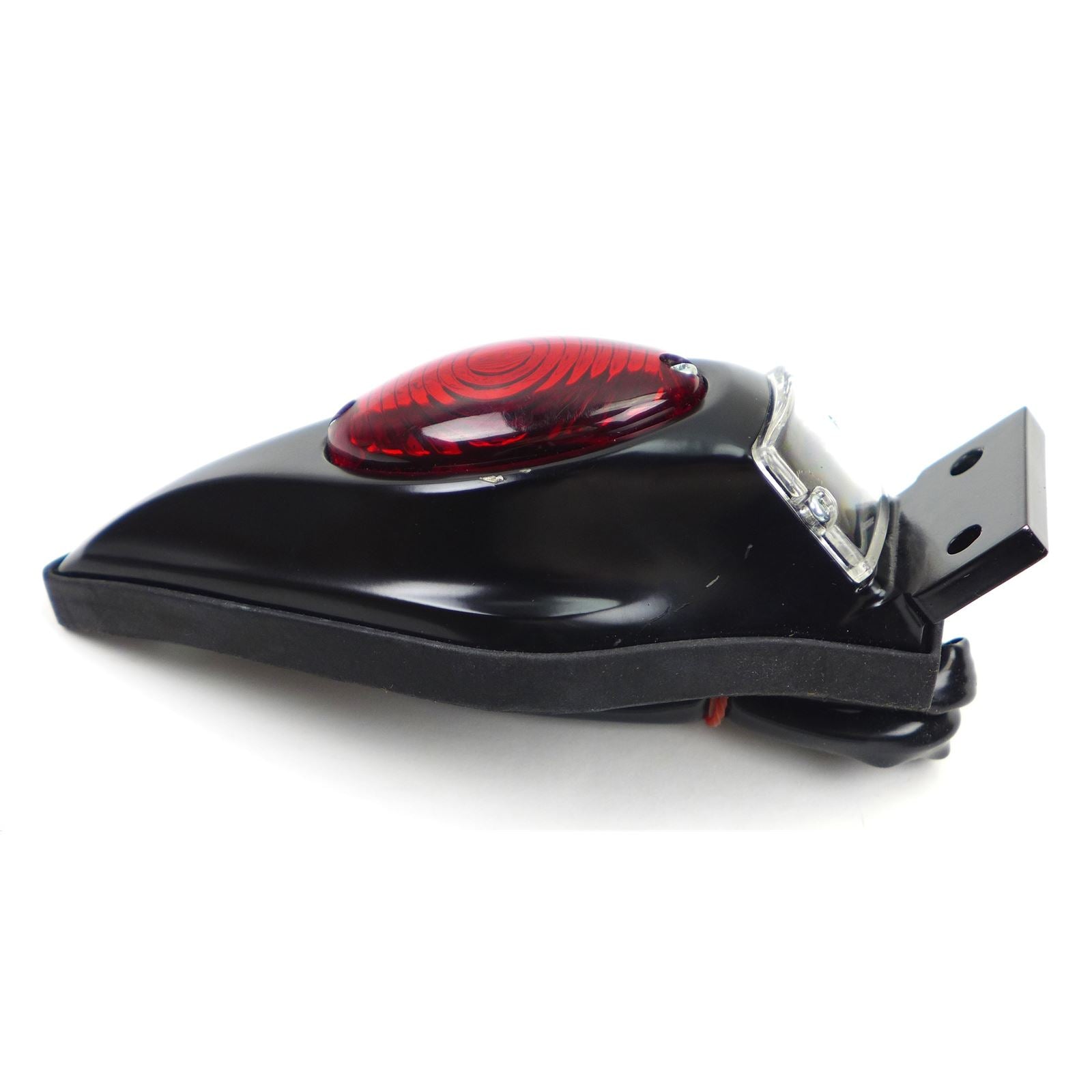 2FastMoto Motorcycle Custom - 12 Volt - Black Teardrop Tail/Brake Light OPEN BOX 62-21671_1438653