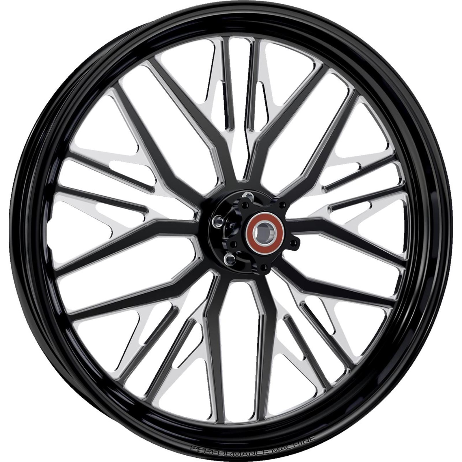 Performance Machine Wheel - Nivis - Front - Dual Disc Black/Platinum - 21x3.5 1204-7106R-NVS-BMP_1487210