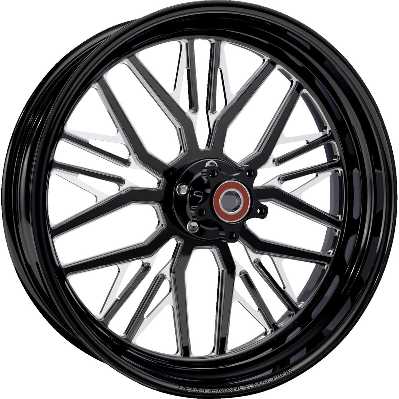 Performance Machine Wheel - Nivis - Rear - Single Disc Black/Platinum - 18x5.5 1270-7814R-NVS-BMP_1487212