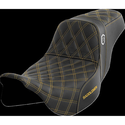 Saddlemen Pro Series SDC Performance Seat - without Backrest - Gold Stitch SC80807GOL_1443863
