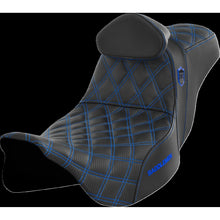 Saddlemen Pro Series SDC Performance Seat - with Backrest - Blue Stitch SC80807BLURT_1443858