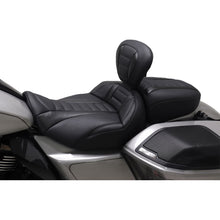 Mustang Motorcycle Products Deluxe Touring Solo Seat - Black Stitch for H-D FLT/FLH '23-'24 89401_1438125