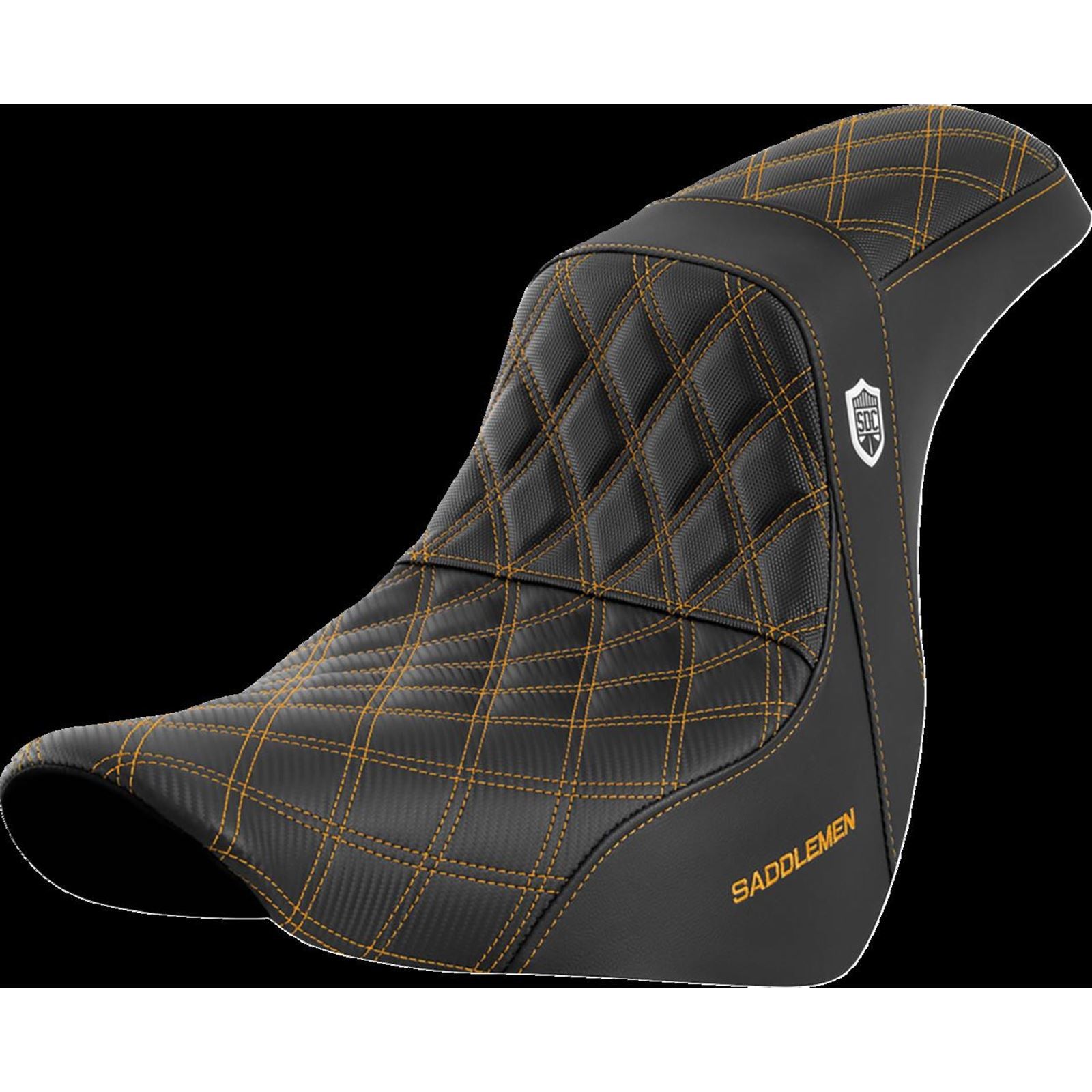 Saddlemen Pro Series SDC Performance Seat - Gold Stitch - FL/FX '18-'20 SC81829GOL_1440079