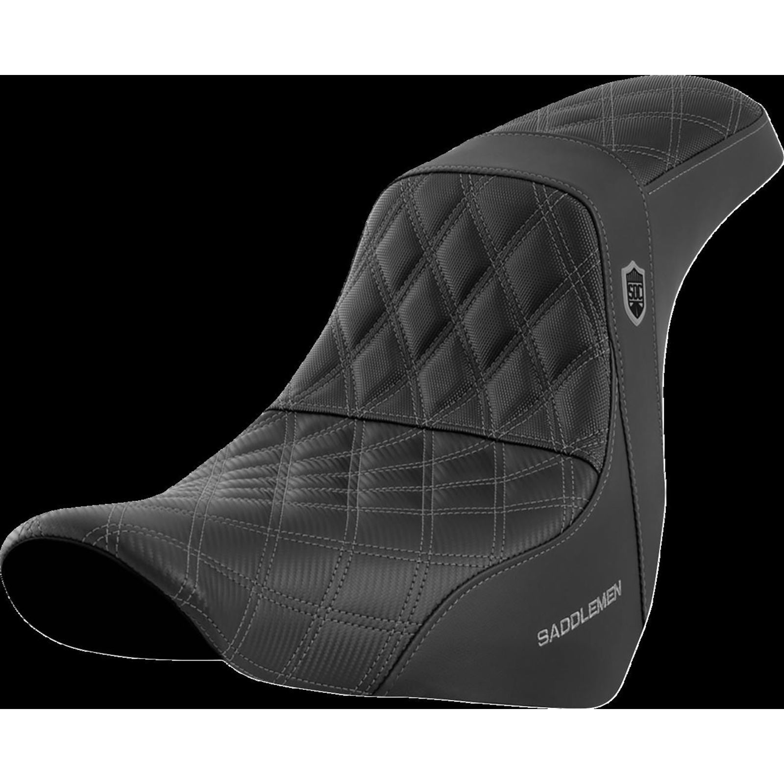 Saddlemen Pro Series SDC Performance Seat - without Backrest - Gray Stitch SC81829GRE_1440080