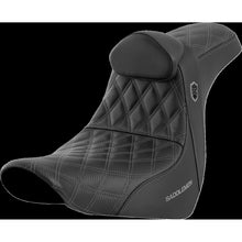 Saddlemen Pro Series SDC Performance Seat - with Backrest - Gray Stitch SC81829GRERT_1442561