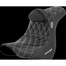 Saddlemen Pro Series SDC Performance Seat - with Backrest - White Stitch SC81829WHIRT_1443851
