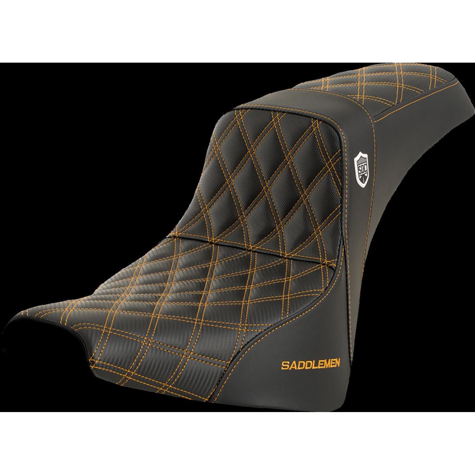 Saddlemen Pro Series SDC Performance Seat - without Backrest - Gold Stitch SC81830GOL_1440779