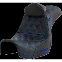 Saddlemen Pro Series SDC Performance Seat - with Backrest - Blue Stitch SC80604BLURT_1452693