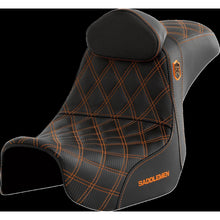Saddlemen Pro Series SDC Performance Seat - with Backrest - Orange Stitch SC80604ORART_1452694