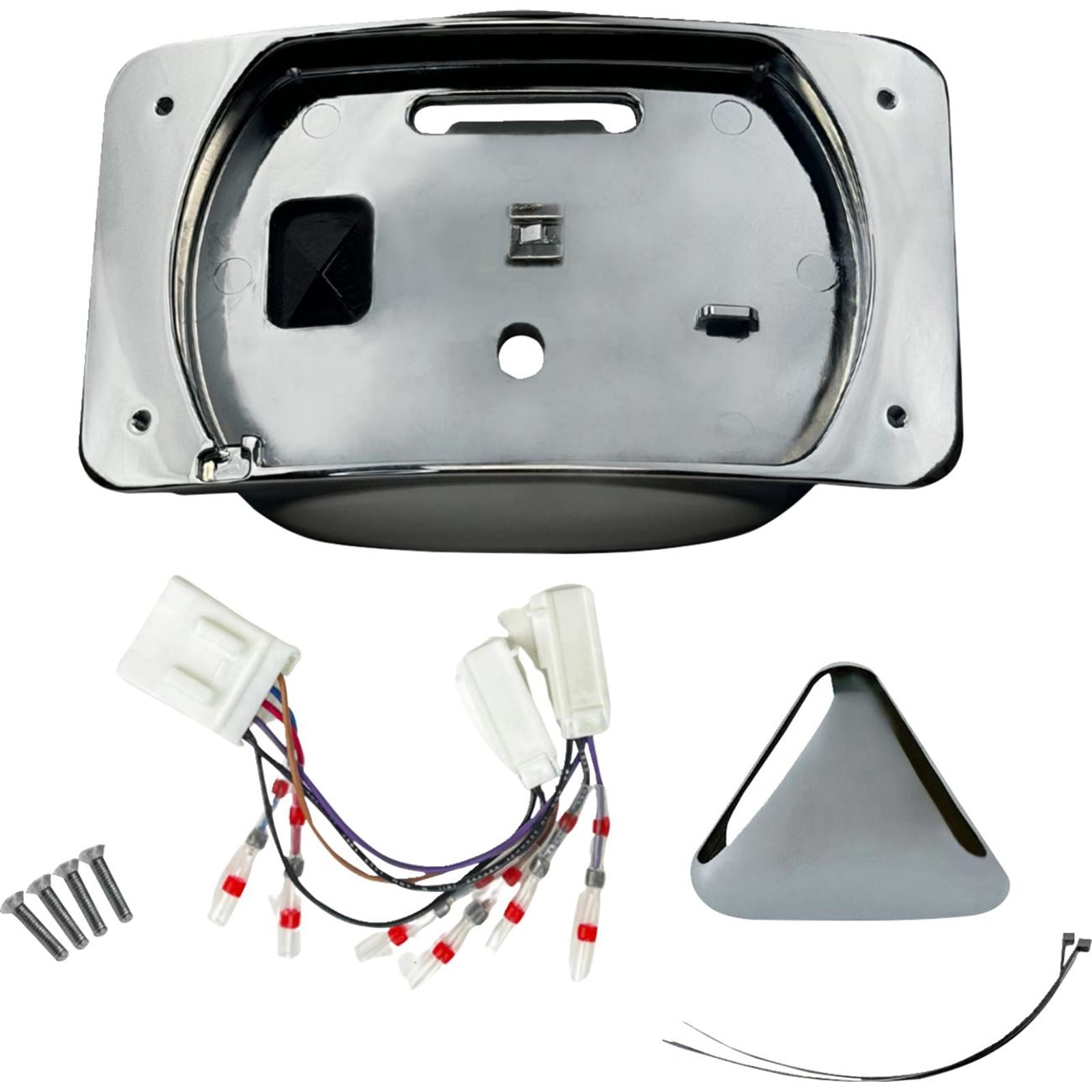 Custom Dynamics Taillight Eliminator/License Plate Mount - Chrome CD-ELIM-TL-C_1480170