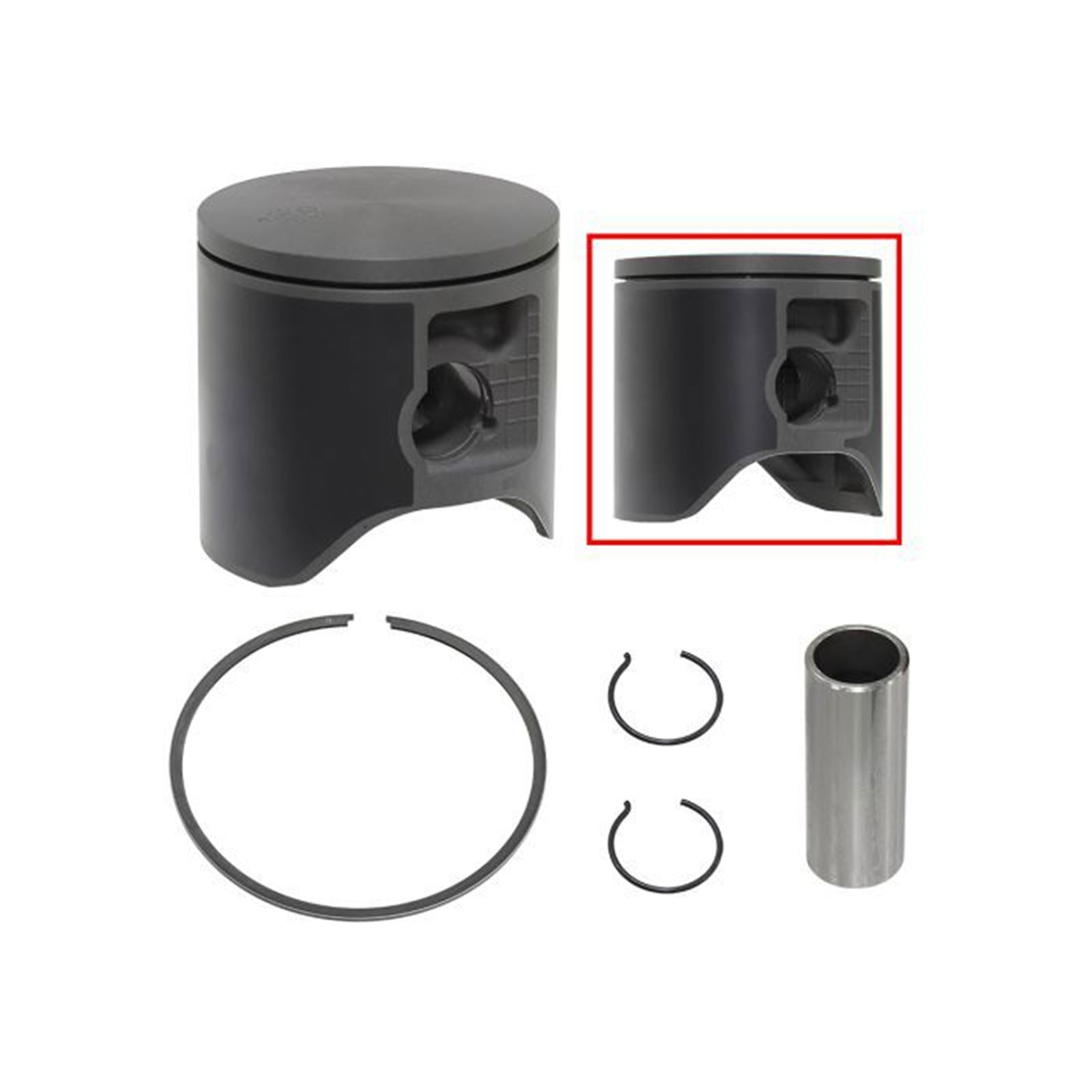 SPI Sports Parts Inc Dual Ring Piston Kit- Teflon Coated - for Polaris SM-09288A_1440784