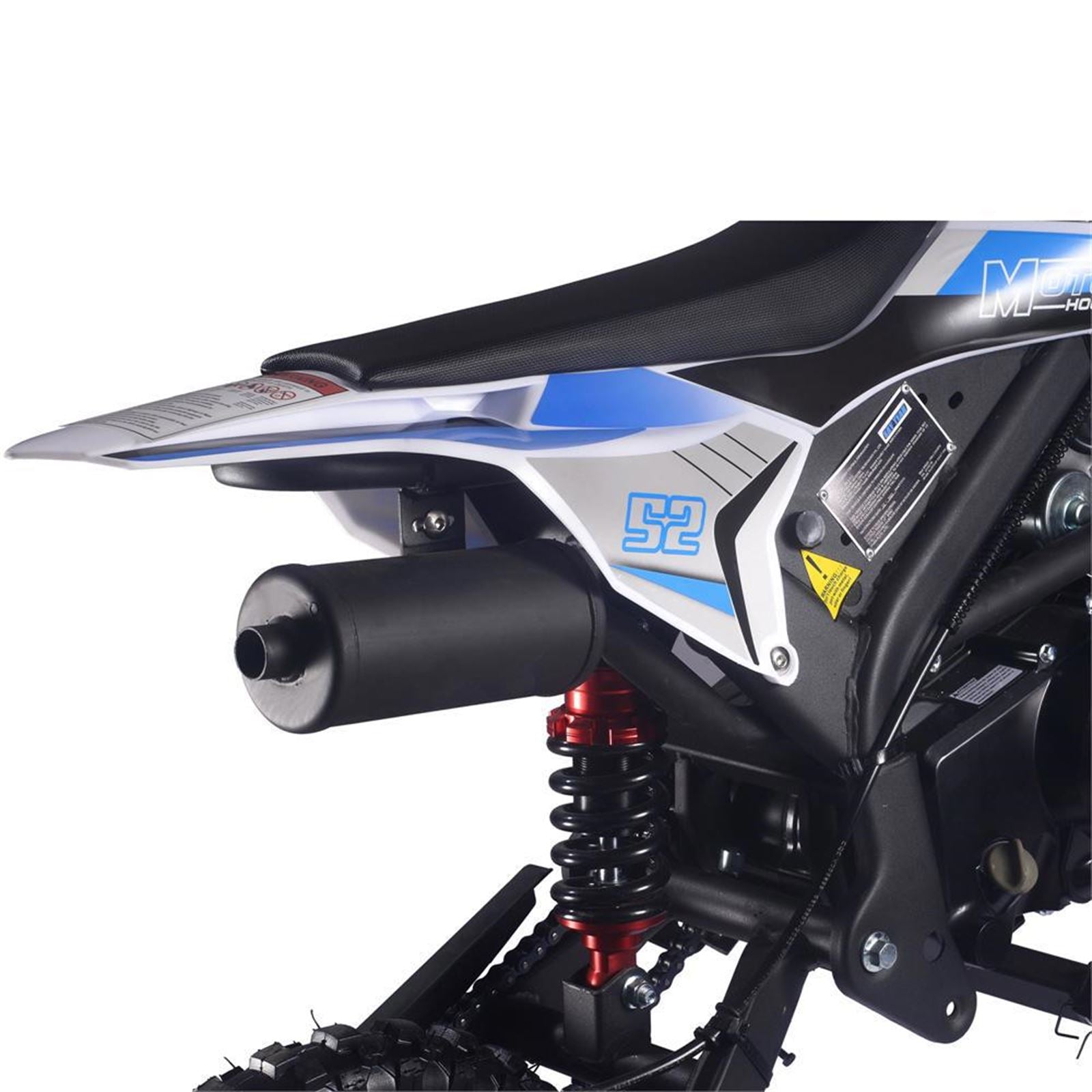MotoTec USA Hooligan 72cc 4-Stroke Gas Dirt Bike - Blue MT-HOOLIGAN-72CC_BLUE_1438583