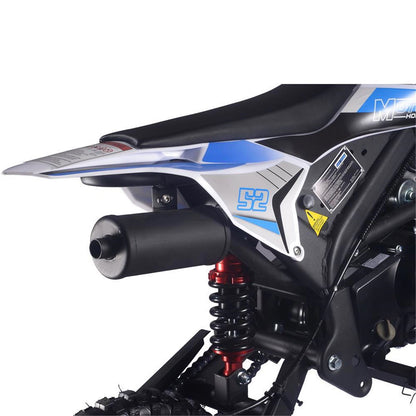 MotoTec USA Hooligan 72cc 4-Stroke Gas Dirt Bike - Blue MT-HOOLIGAN-72CC_BLUE_1438583