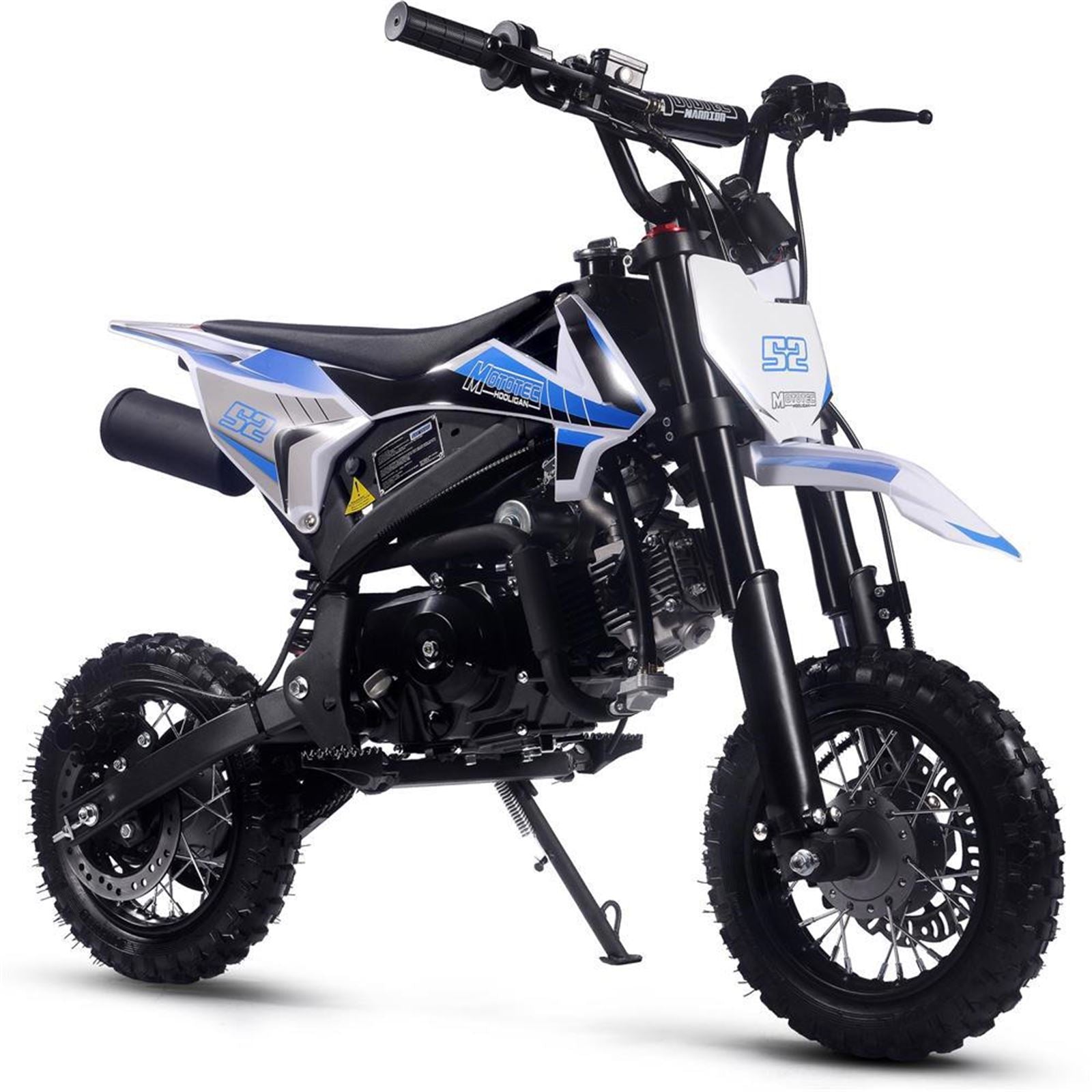 MotoTec USA Hooligan 72cc 4-Stroke Gas Dirt Bike - Blue MT-HOOLIGAN-72CC_BLUE_1438577