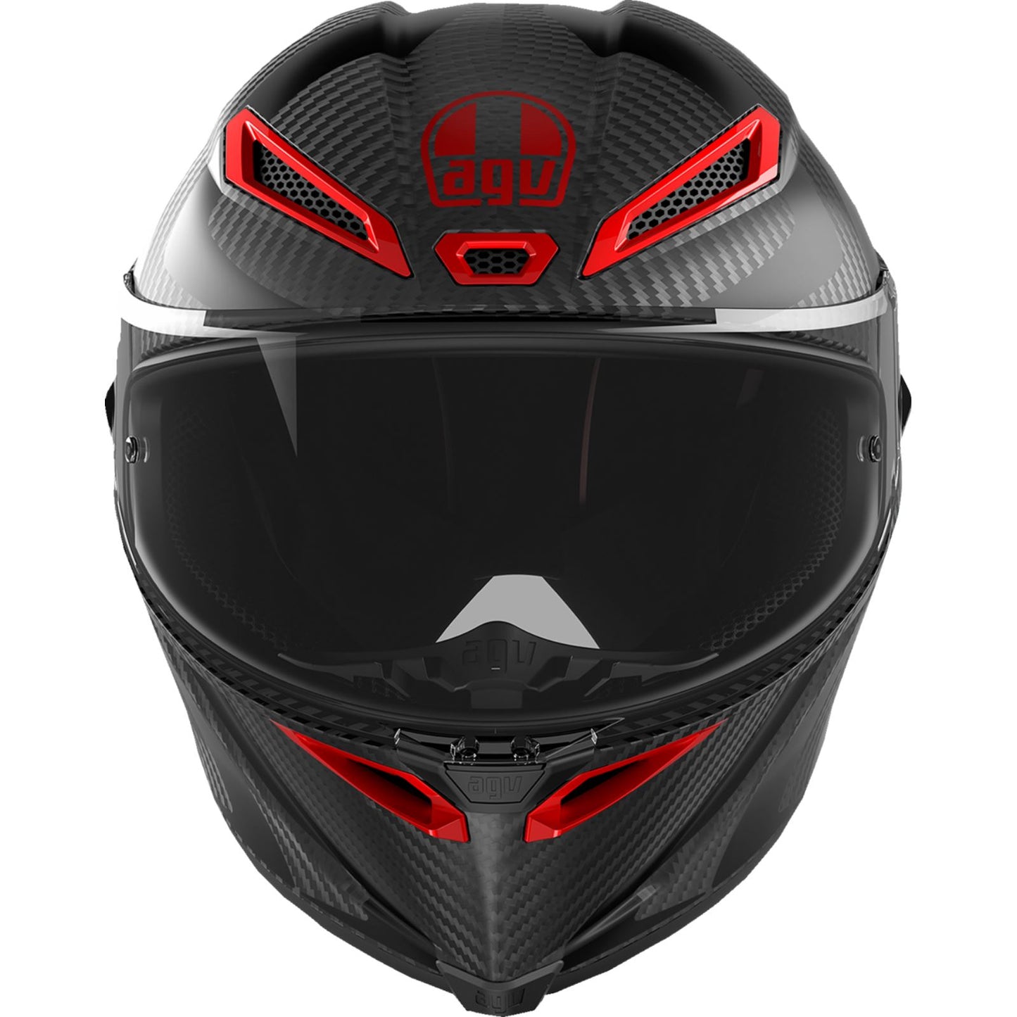 AGV Helmets Pista GP RR Helmet - Intrepido - Matte Carbon/Black/Red_1439144