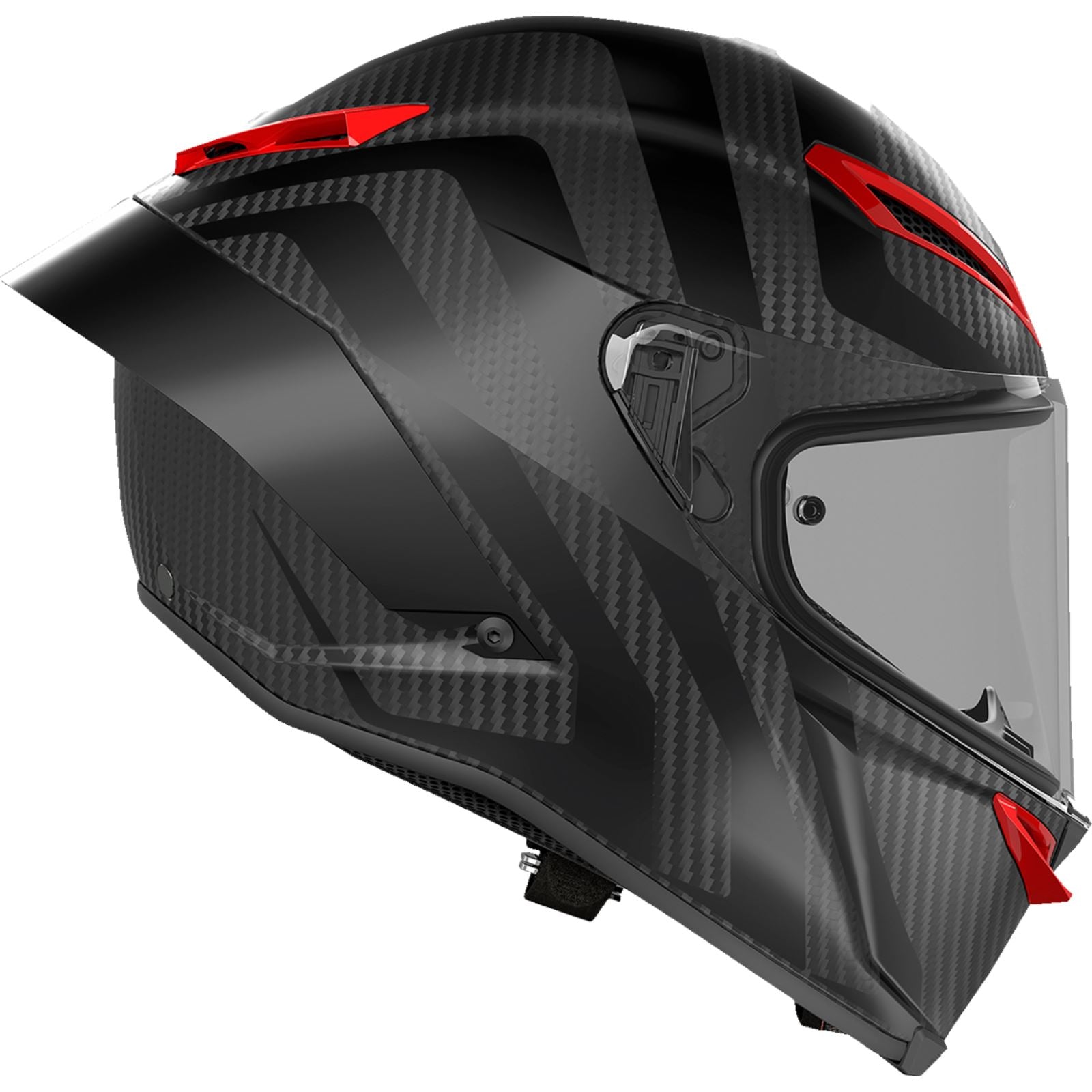 AGV Helmets Pista GP RR Helmet - Intrepido - Matte Carbon/Black/Red_1439123
