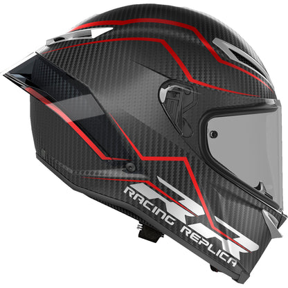 AGV Helmets Pista GP RR Helmet - Intrepido - Matte Carbon/Black/Red_1439100