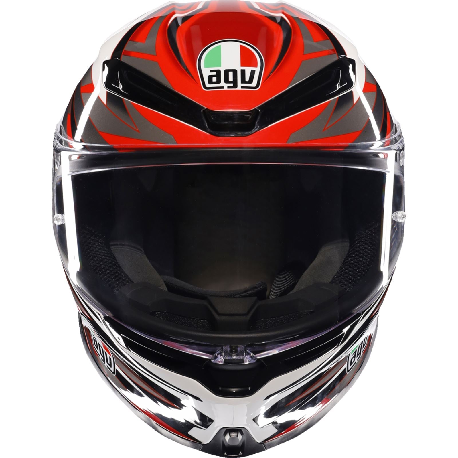 AGV Helmets K6 S Helmet - Reeval - White/Red/Gray_1439186